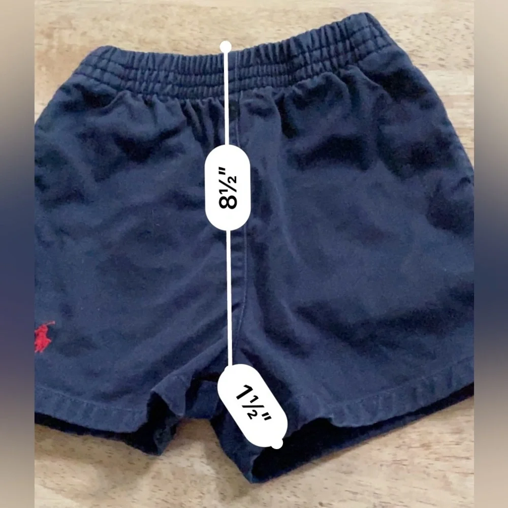 Ralph Lauren Infant Sz M‎ (6-12m) Navy Cotton Twill Chino Short